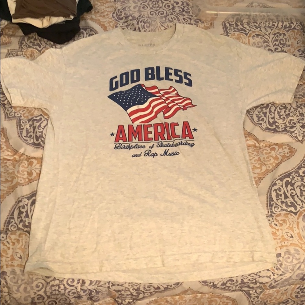 Quartersnacks god bless America shirt